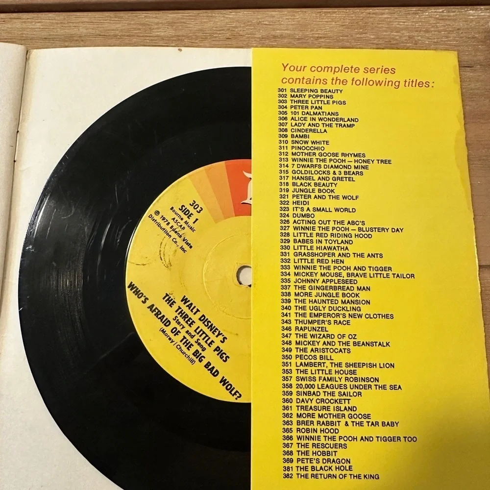 Golden Book Record Read and Hear Kids Storybook Set with Golden Records